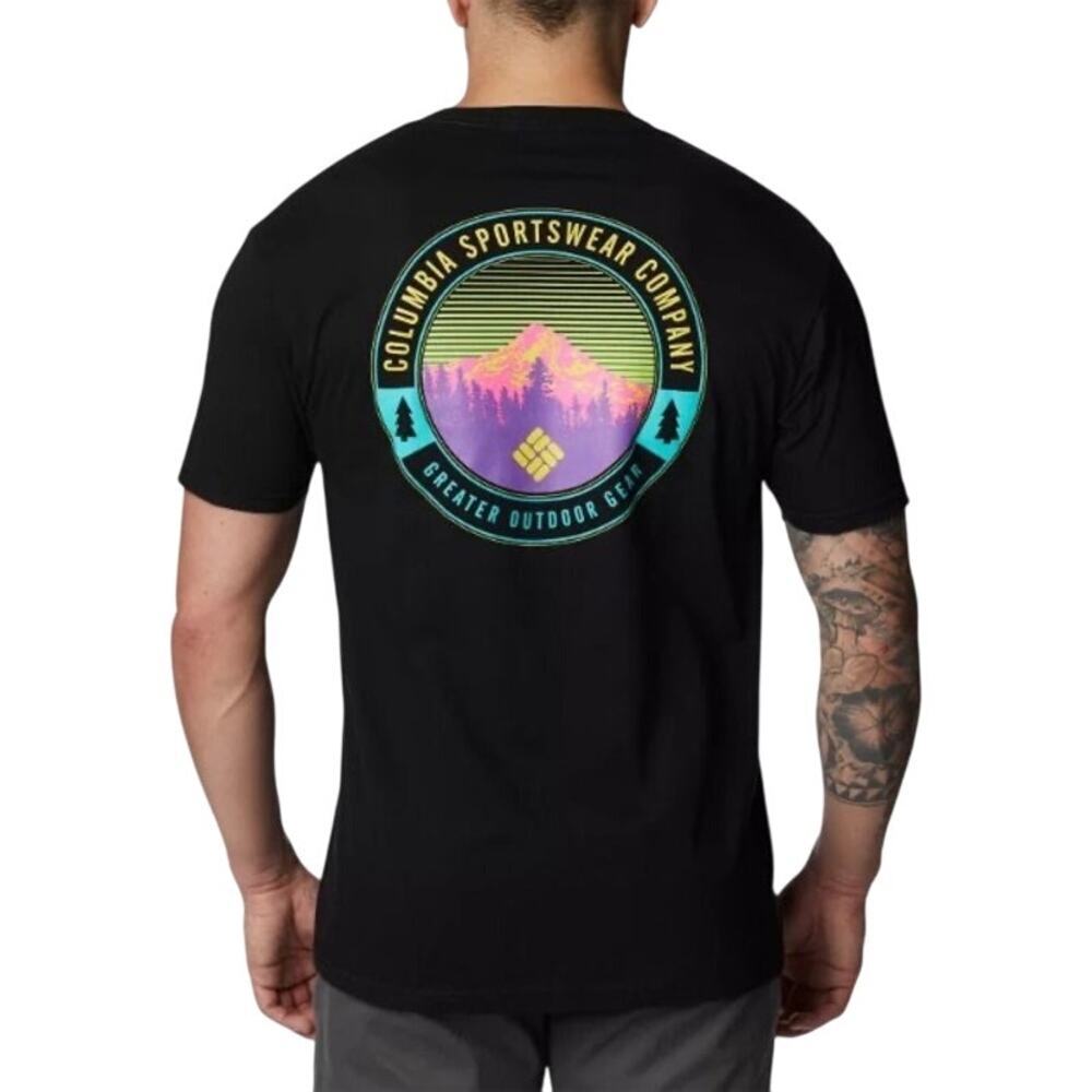 Columbia Sportswear Men’s Graphic Tee Black Size Medium T-shirt Logo Gorpcore